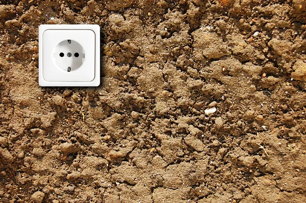 Ecological power outlet — Stock Photo, Image