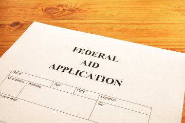 Federal aid application clipart