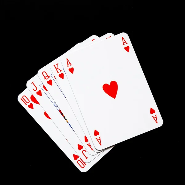 Success concept with aces — Stock Photo, Image