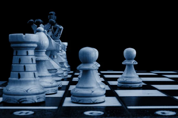Шахматный конфликт — стоковое фото