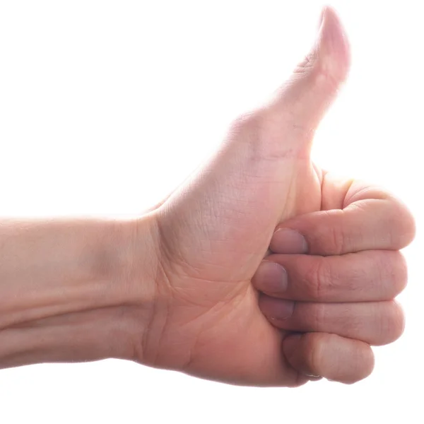 Thumbs up or down — Stock Photo, Image