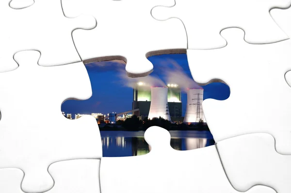 stock image Puzzle and industry