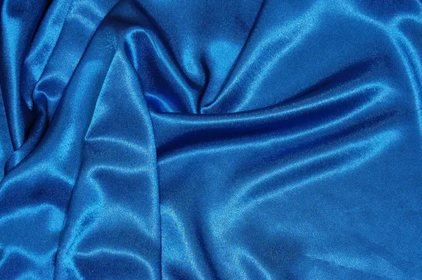 Blue satin background — Stock Photo, Image