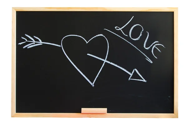 Blackboard och kärlek — Stockfoto