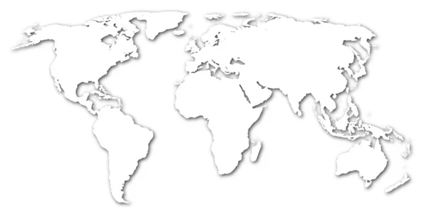 Dünyanın haritası — Stok fotoğraf