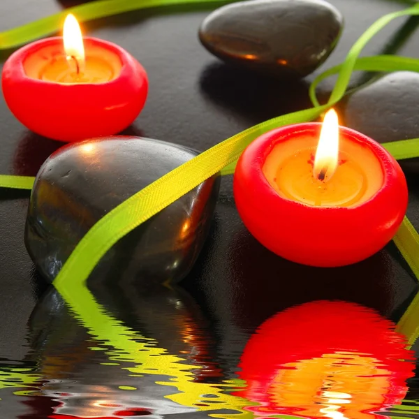 Spa candle Royalty Free Stock Photos