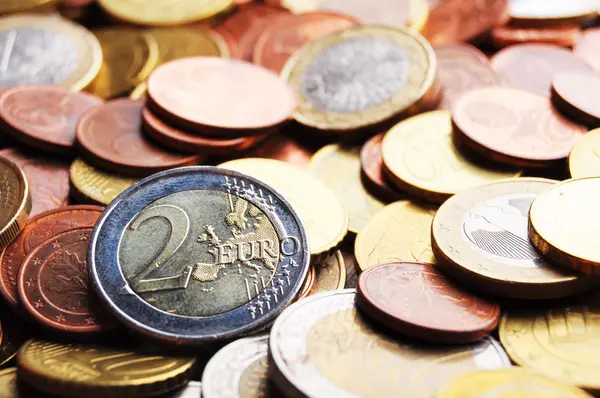 Euro money coins — Stockfoto