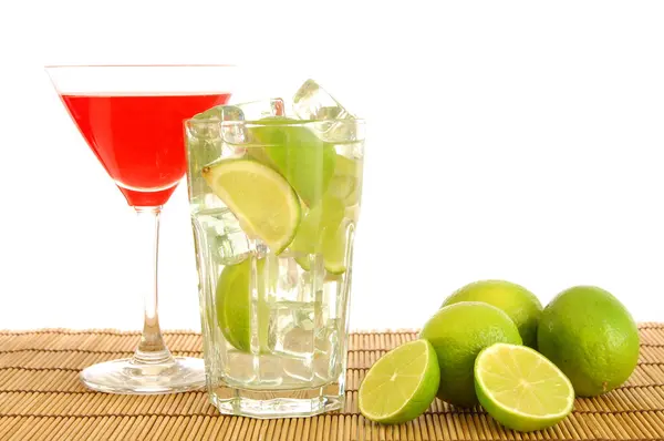 Cocktail verde e rosso — Foto Stock