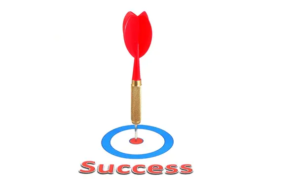 Έννοια της επιτυχίας με dart βέλος — Φωτογραφία Αρχείου