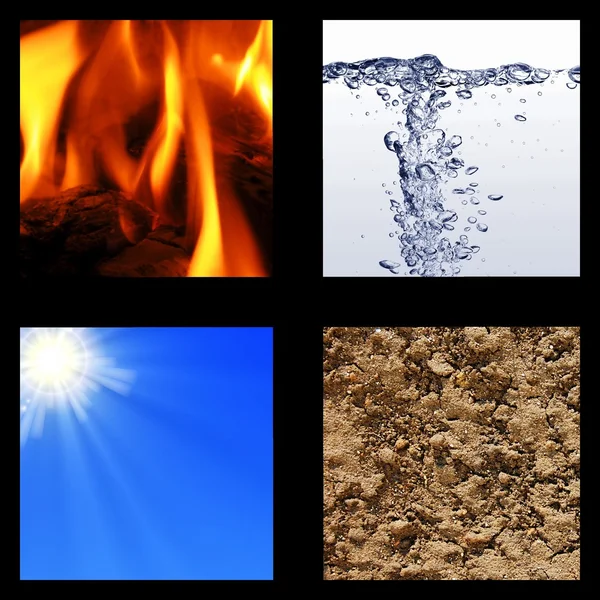 The four elements — Stock Photo, Image