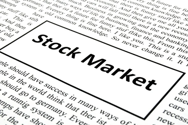 Mercato azionario — Foto Stock