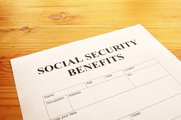 Beneficii de securitate socială — Fotografie, imagine de stoc