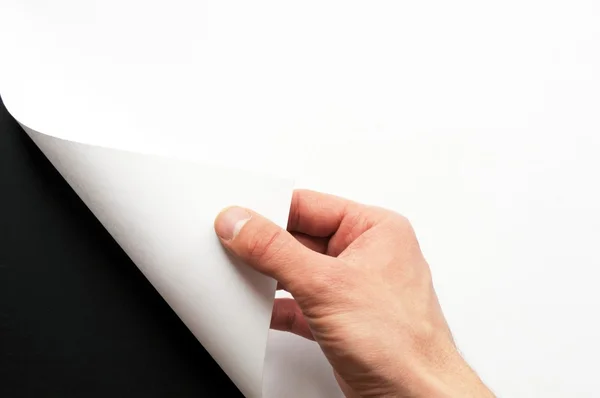 El kağıt dönüm — Stok fotoğraf