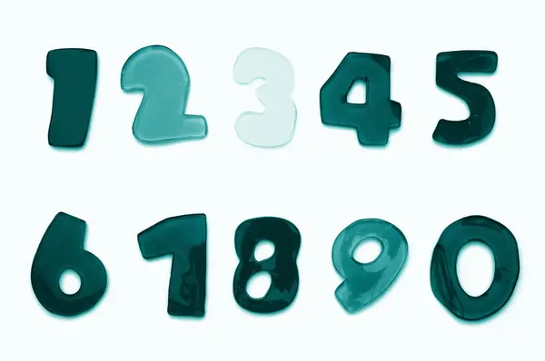 Levelek és számok — Stock Fotó