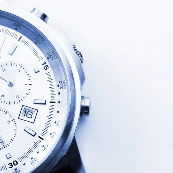时间的手表和 copyspace — 图库照片