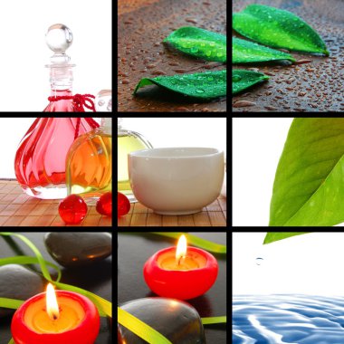 Spa collage clipart