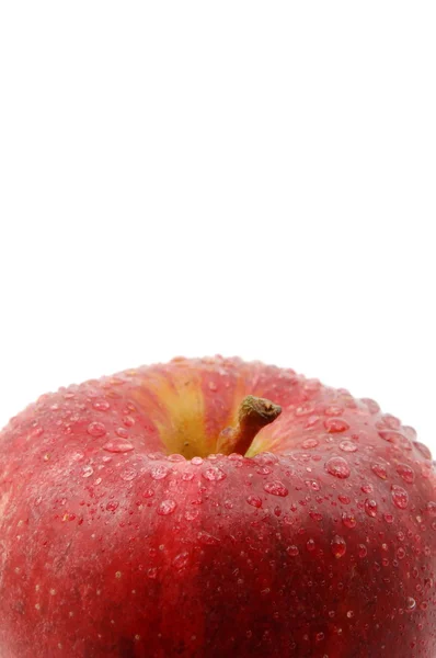 Свежий красный яблоко изолированы на белом фоне — стоковое фото