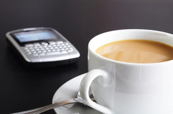 Kopje koffie in het kantoor — Stockfoto
