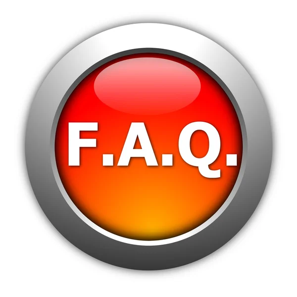 Faq button — Stock Photo, Image