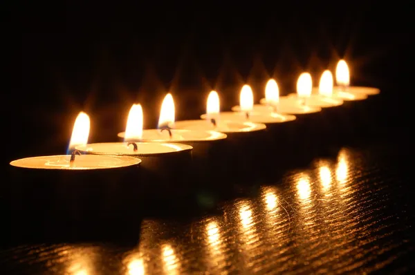 Романтичний свічки — стокове фото
