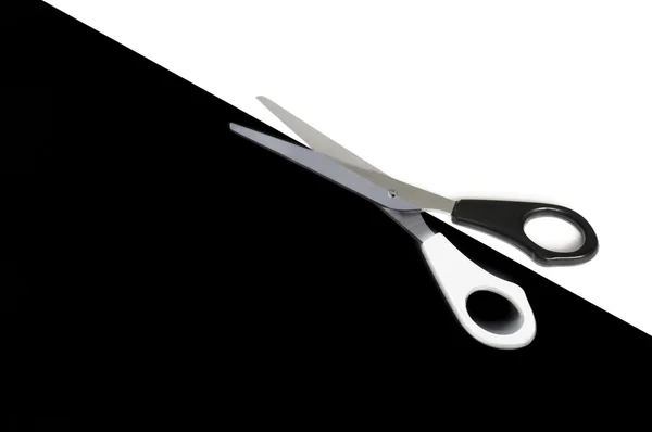 Nożyczki w czerni i bieli — Zdjęcie stockowe