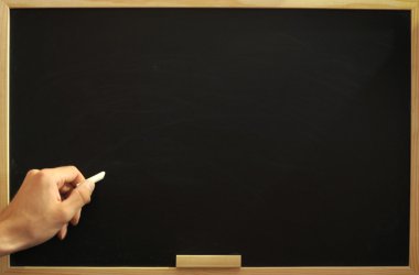 Blank and empty chalkboard clipart