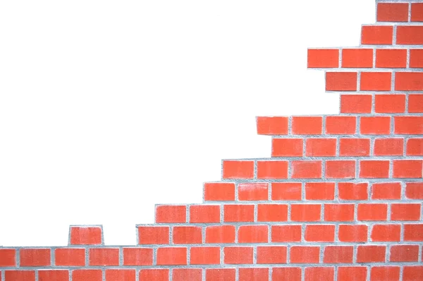 Grungy brick wall frame — Stock Photo, Image
