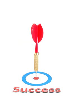 Success concept with dart arrow clipart