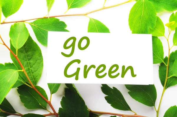 Go green — Stock Photo, Image