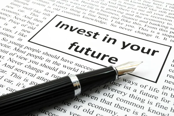 Invest in your future — Stock Photo, Image
