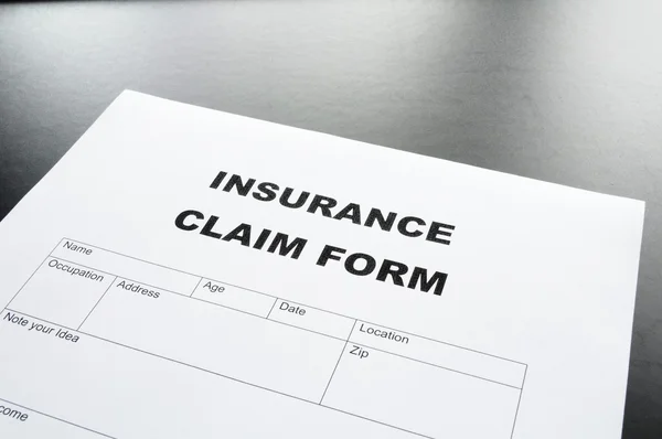 Formulário de pedido de seguro — Fotografia de Stock