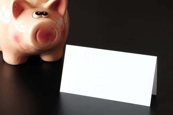 Piggy bank and copyspace — Stock Photo, Image