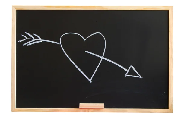 Blackboard і любов — стокове фото