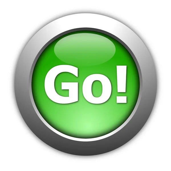 Go or start button — Stock Photo, Image