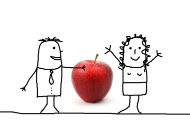 Apple gift clipart