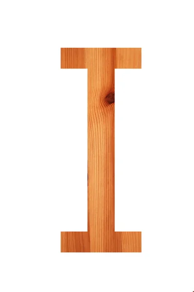 Деревянный алфавит I — стоковое фото