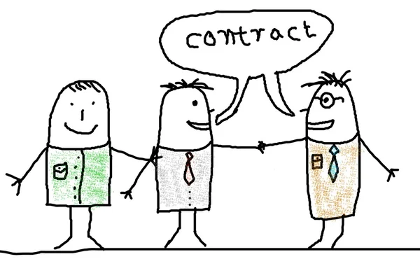 Handshake a obchodní muž — Stock fotografie