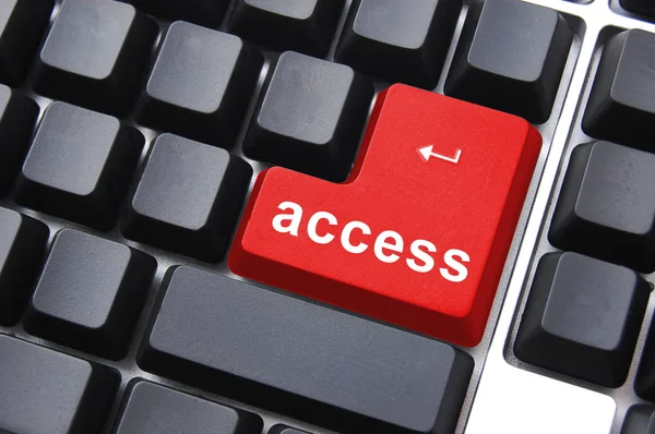 Red access button — Stock Photo, Image