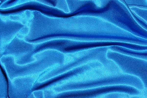 Fundo de cetim azul — Fotografia de Stock