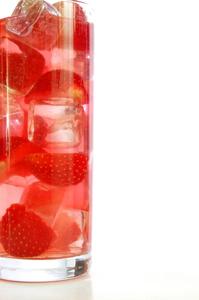 Strawberry juice or cocktail — Stock Photo, Image