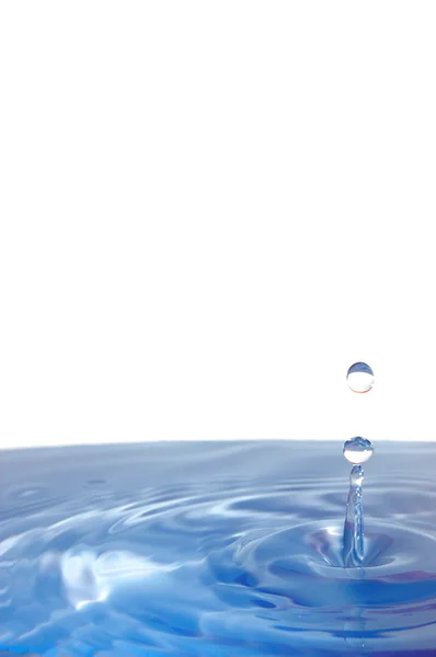 Stänk vattendroppe — Stockfoto