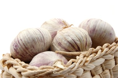 Garlic isolated on white clipart