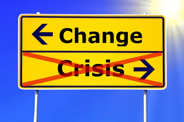Change and crisis — Stock Photo, Image