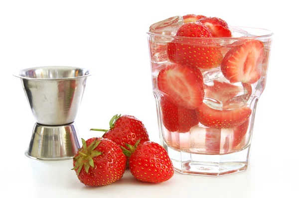 Erdbeer-Sommergetränk — Stockfoto