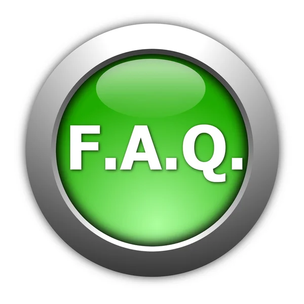 Botón FAQ —  Fotos de Stock