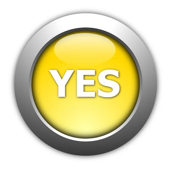 Sim e não botão — Fotografia de Stock