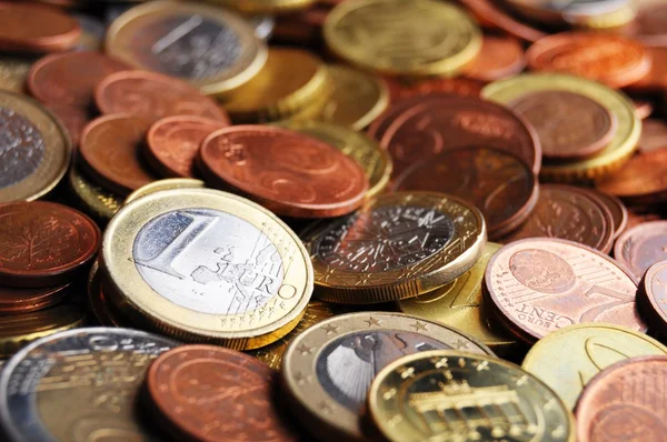 stock image Euro money coins