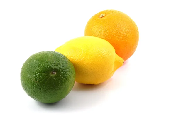 Laranja limão e citrino — Fotografia de Stock