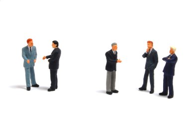 Business discussing clipart