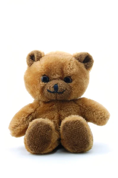Teddy björn isolerad på vit bakgrund — Stockfoto